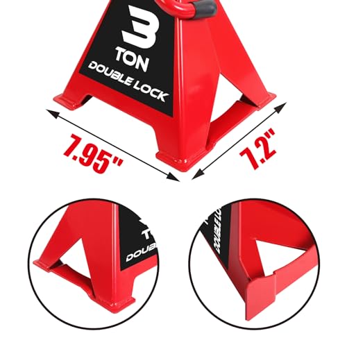 2 Ton Capacity Steel Car Jack Stands, 1 Pair F49195