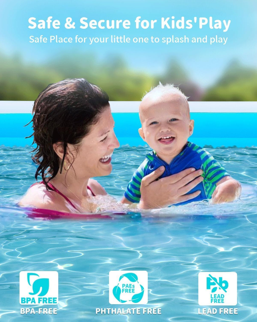 145"x74"x22" Inflatable Pool K283