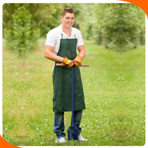 6"x 46" Adjustable Industrial Hand Auger Post Hole Digger with Non-Slip Hardwood T Handle N79897
