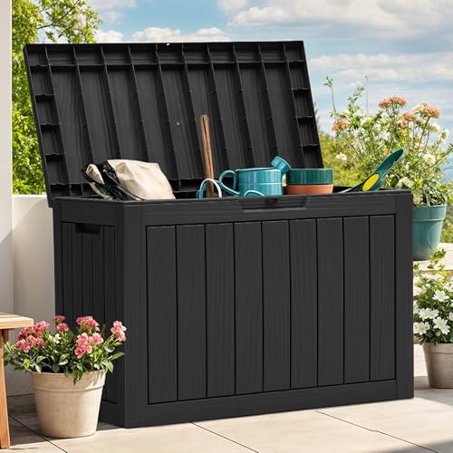 120 Gallon Waterproof Outdoor Storage Box (Light Brown) P6178