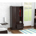Three Door Wardrobe & Armoire - Melamine & Engineered wood Z1668