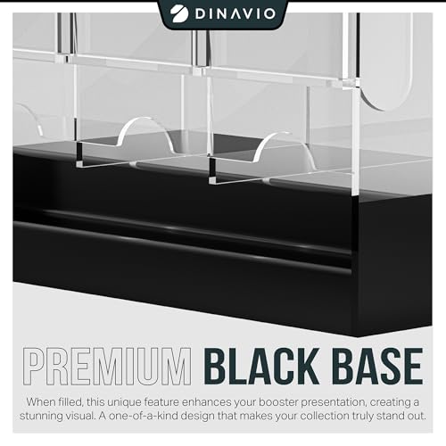 3-Slot Booster Pack Dispenser with Black Base N663
