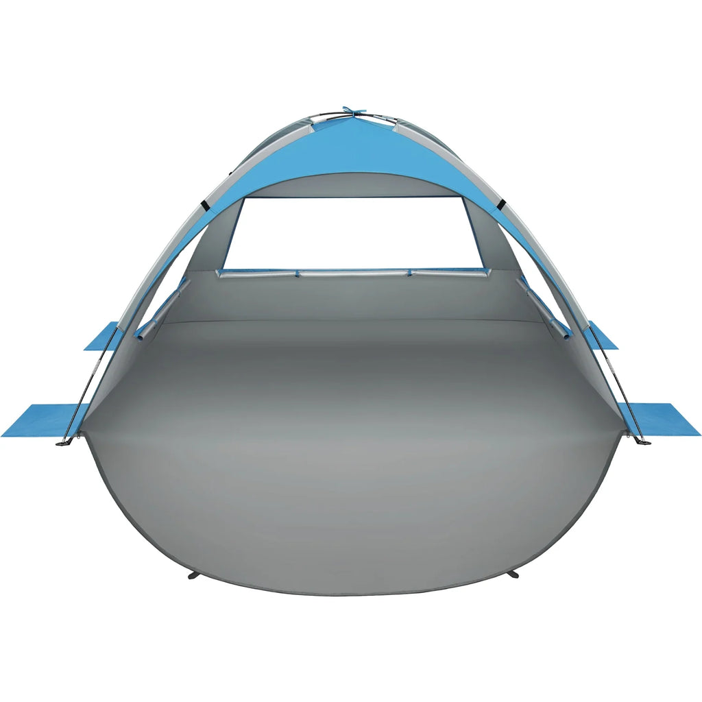 Blue Beach Tent Pop Up Sun Shelter with Carry Bag K5847
