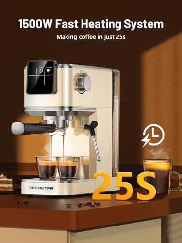 Espresso Machine with Milk Frother Steam Wand, 40oz Water Tank X2017