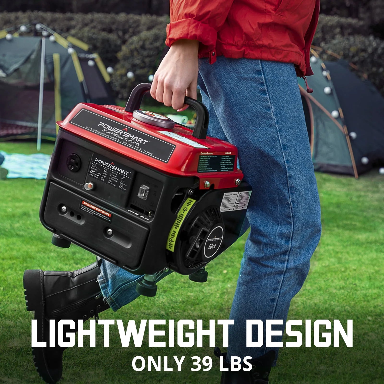 1200W Portable Inverter Gasoline Generator U557