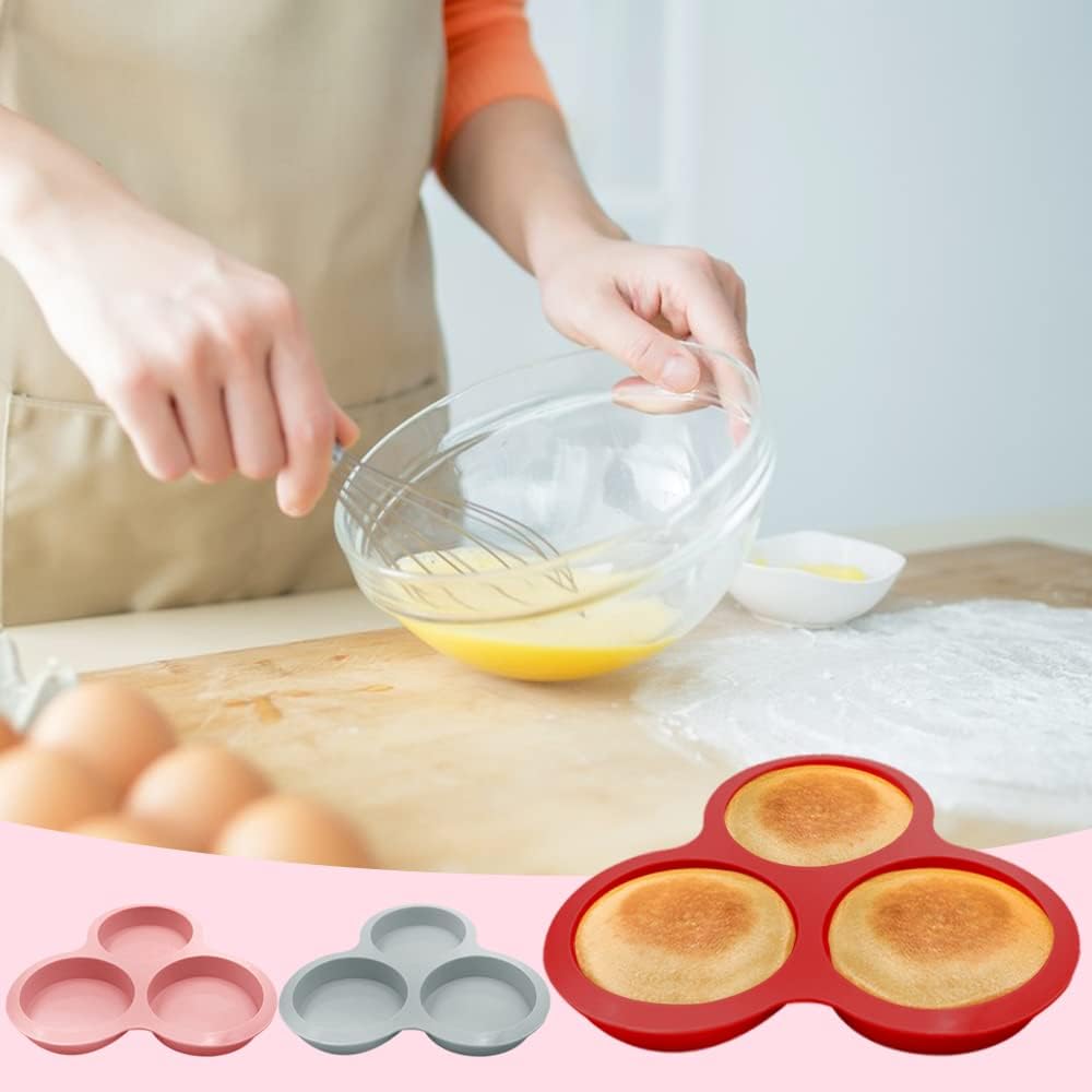 3 Pcs Silicone Nonstick Air Fryer Egg Mold D515