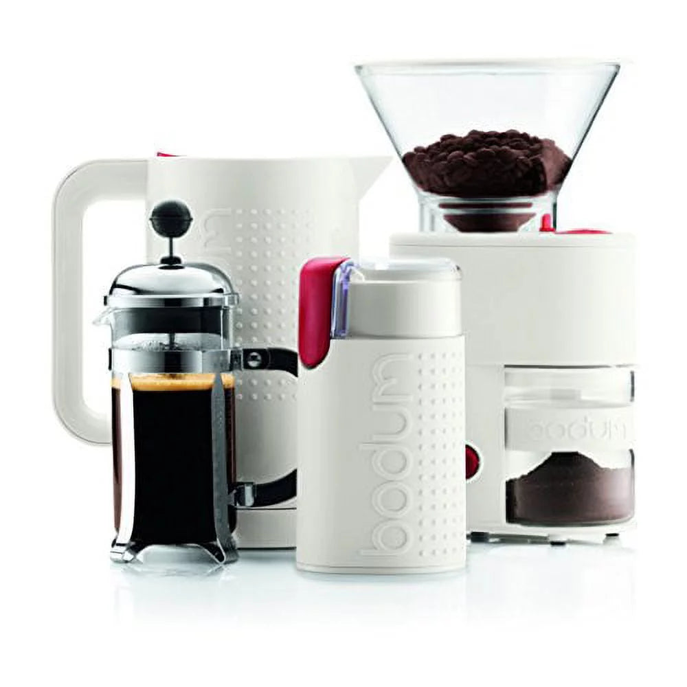 White Electric Burr Coffee Grinder J454556