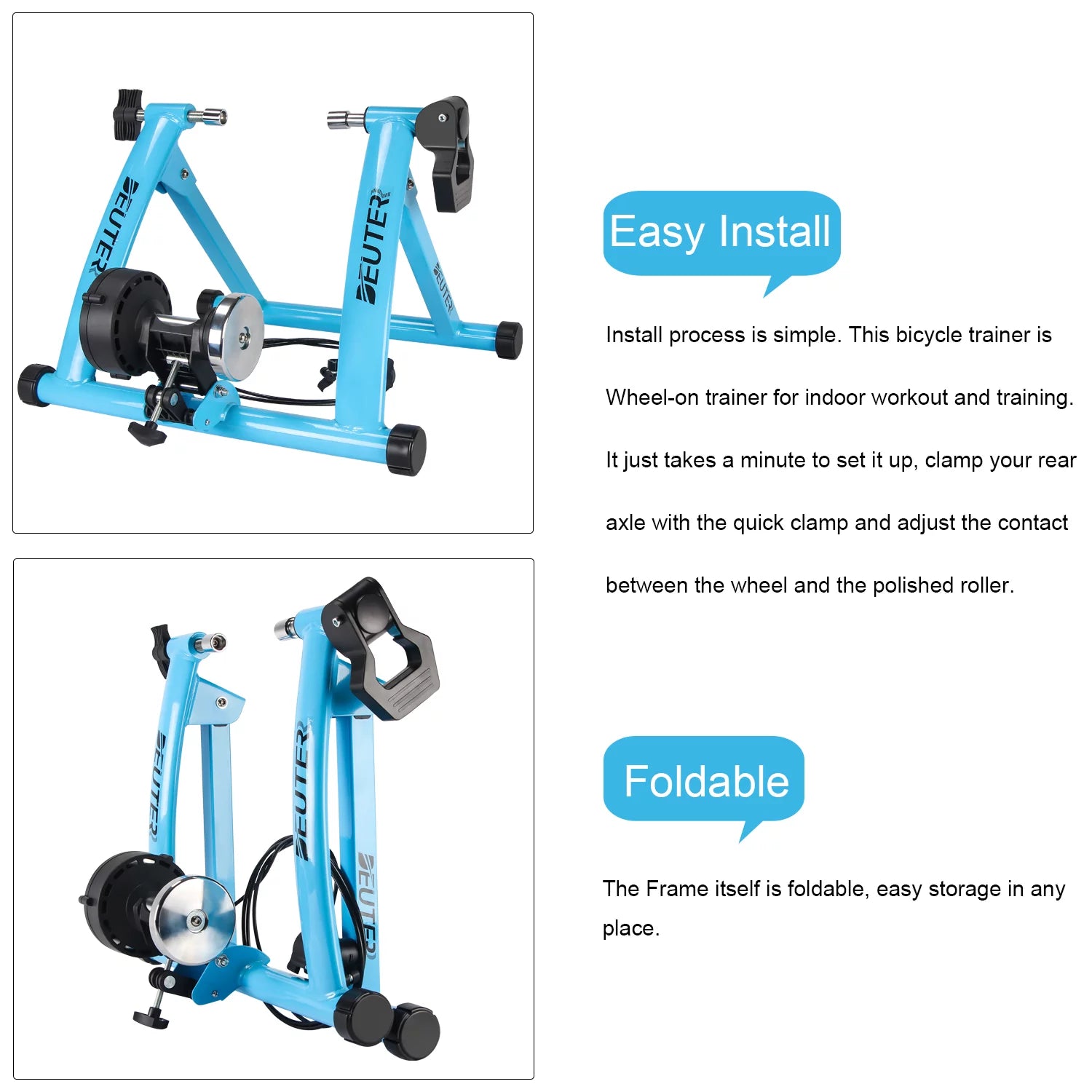 Portable Magnetic Indoor Bike Trainer I726