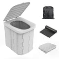Portable Folding Toilet with Lid R433