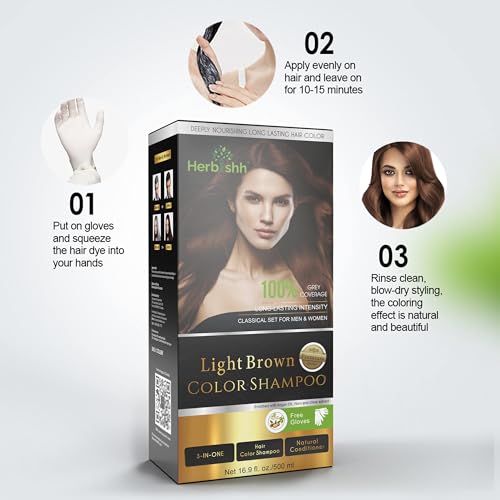 Dark Brown 500 Ml Hair Color Shampoo Y921