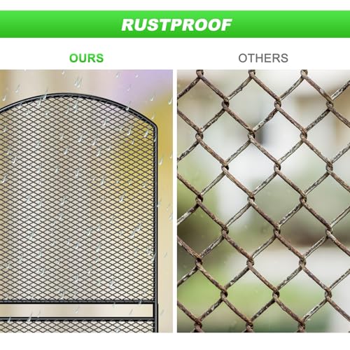 Decorative Garden Fence 10 Pack, 37.5in(H) x 10.8ft(L) Rustproof Metal Fencing Q7999
