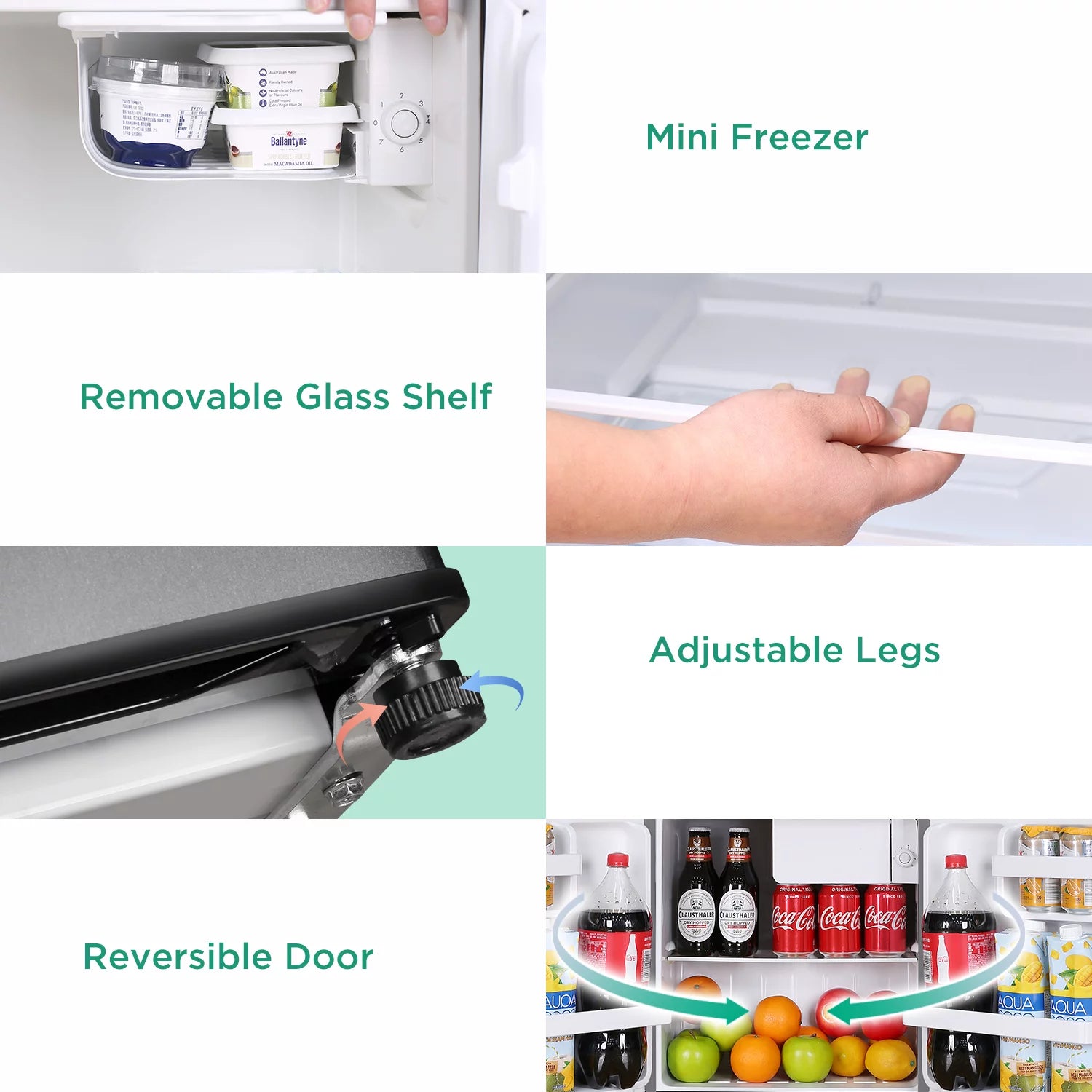 1.7 Cu.Ft Mini Fridge with Freezer, Black O4525