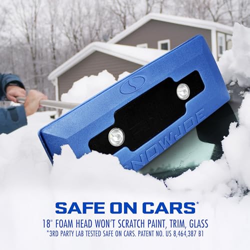 18-Inch Foam Head Snow Broom Ice Scraper I977