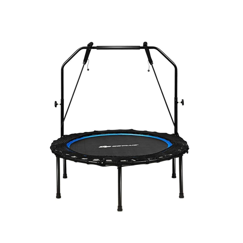 Foldable Fitness Rebounder Trampoline with Resistance Bands M9785