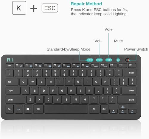 2.4 Gigahertz Ultra-Slim Wireless Keyboard and Mouse Combo (Black) A114