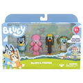 Bluey, Bingo, Chilli, Bandit 4 Pack Poseable Figures C6555