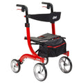 Red Rollator Rolling Walker A7224