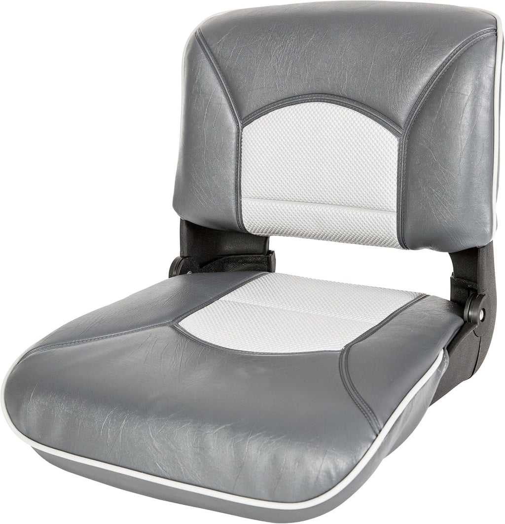 Charcoal/Gray Boat Seat with Welded Cushion J2649