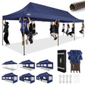 10x20 Pop Up Canopy Tent with 6 Removable Sidewalls, Heavy Duty F368