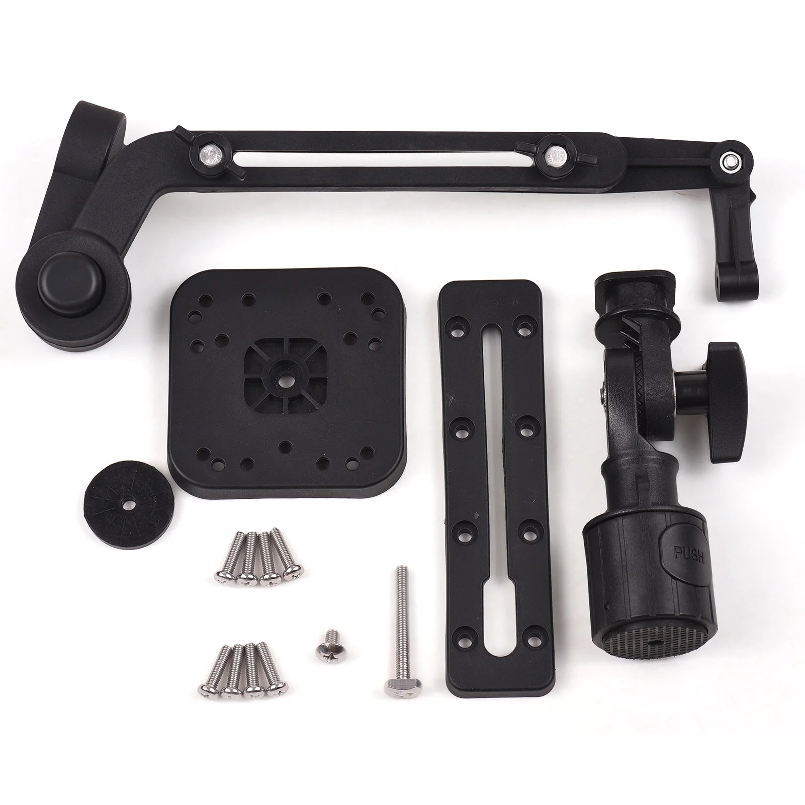 Kayak Fish Finder Mounting Plate Boat Transducer Mounting Arm Mount Base Adapter O439