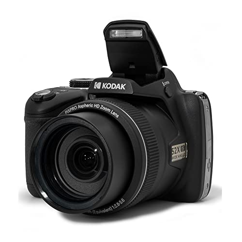 16 MP Digital Camera with 52x Optical Zoom 24mm Wide Angle Lens 1080P Full HD Video 3" LCD Screen Black U1147