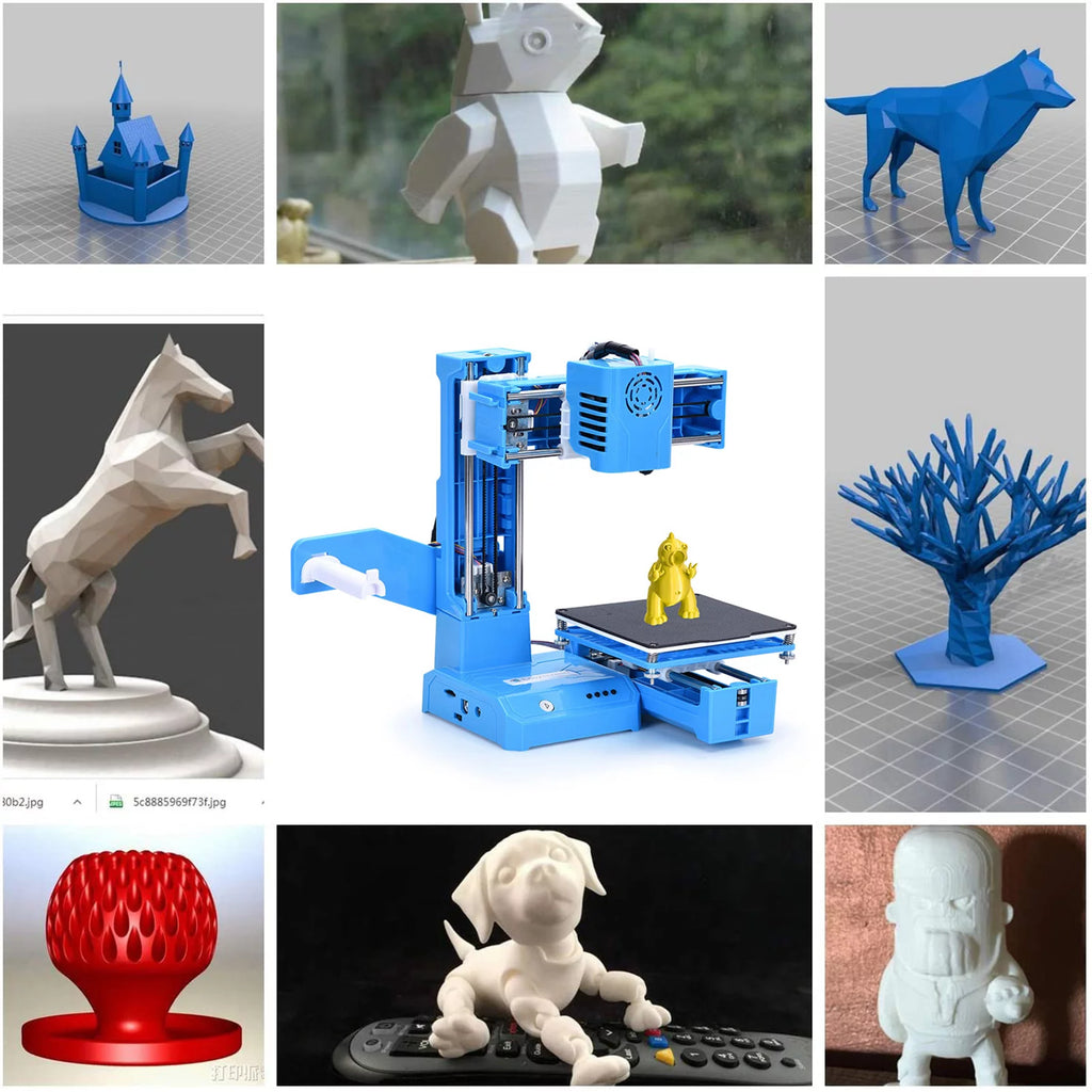 Mini 3D Printer, 100x100x100mm Print Size C557