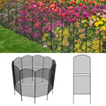 Decorative Garden Fence 10 Pack, 37.5in(H) x 10.8ft(L) Rustproof Metal Fencing Q7999