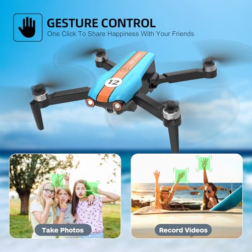 Drone with 4K Camera, Foldable FPV Drone, 26 Mins Flight Time, Brushless Motor, 2 Batteries T1872