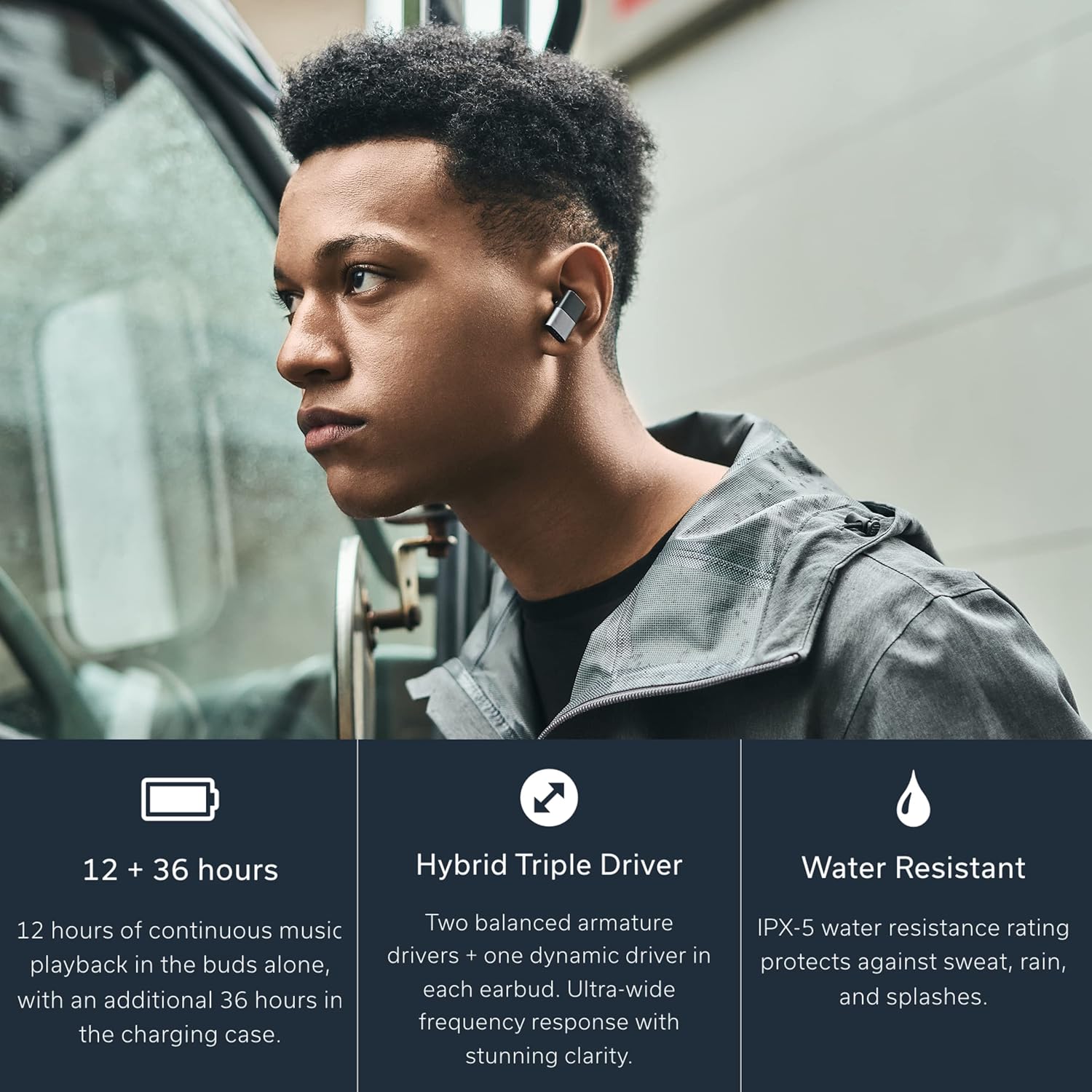 Wireless Earbuds with Bluetooth 5.2 and Metal Exterior N555