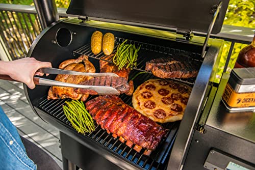 Black Electric Wood Pellet Grill and Smoker with WiFi Y324637