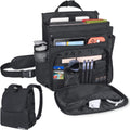 Black Car Front Seat Organizer Bag with 3 Adjustable Straps C27629