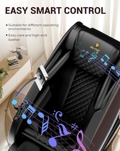 Black Faux Leather Full Body Massage Chair Recliner with Heat Therapy P77017