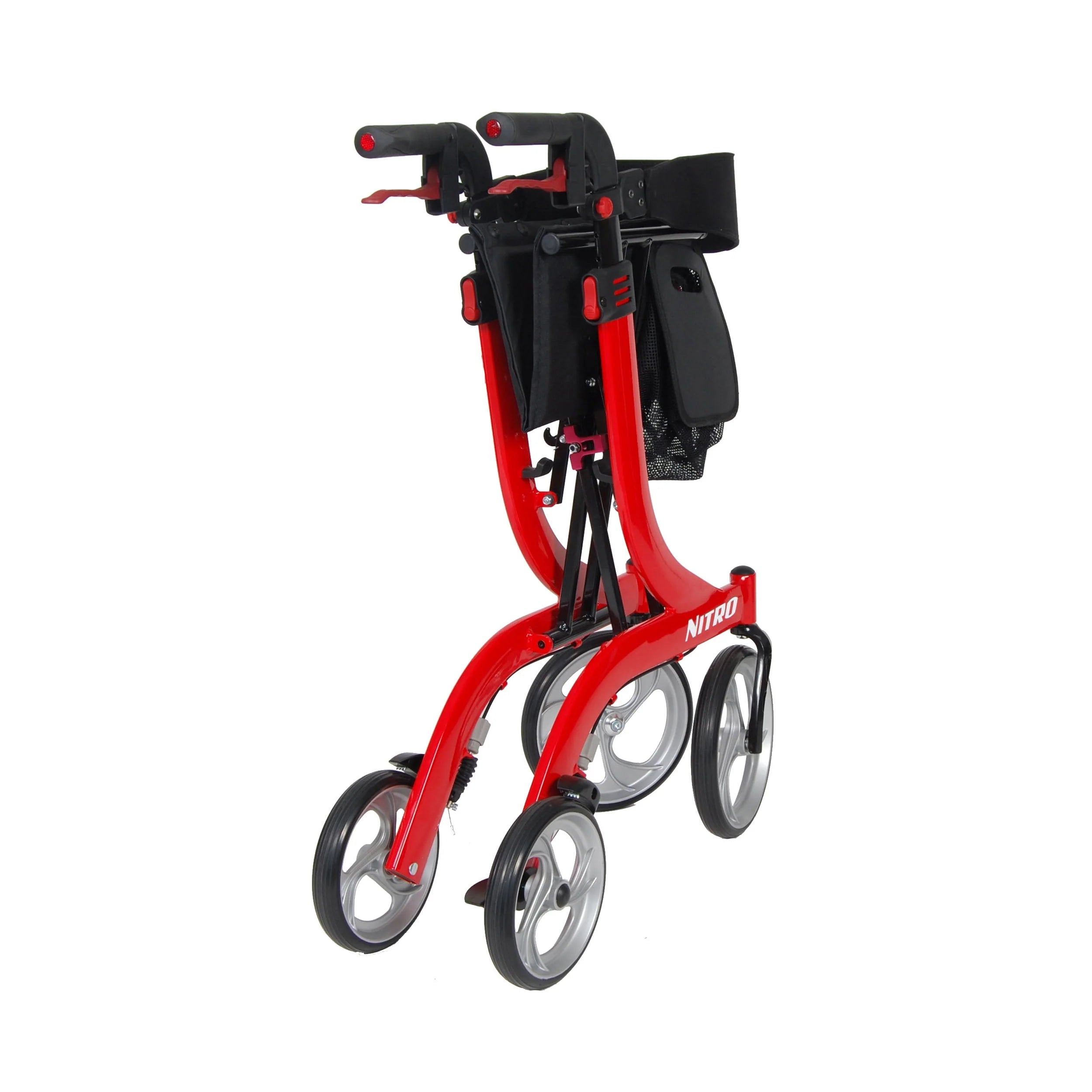 Red Rollator Rolling Walker A7224