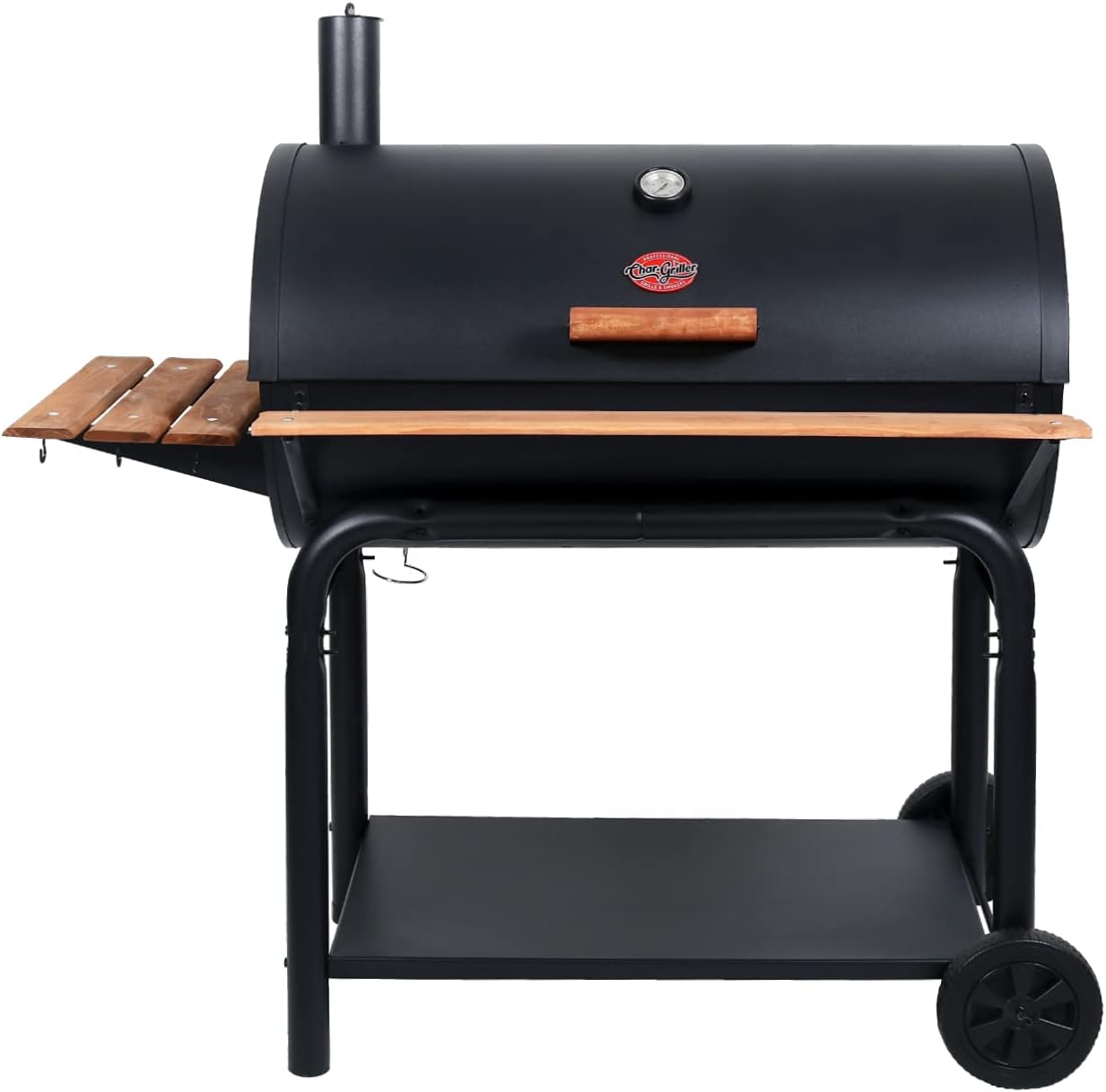 Charcoal Grill and Smoker with Cast Iron Grates and 950 Cooking Square Inches in Black X82262