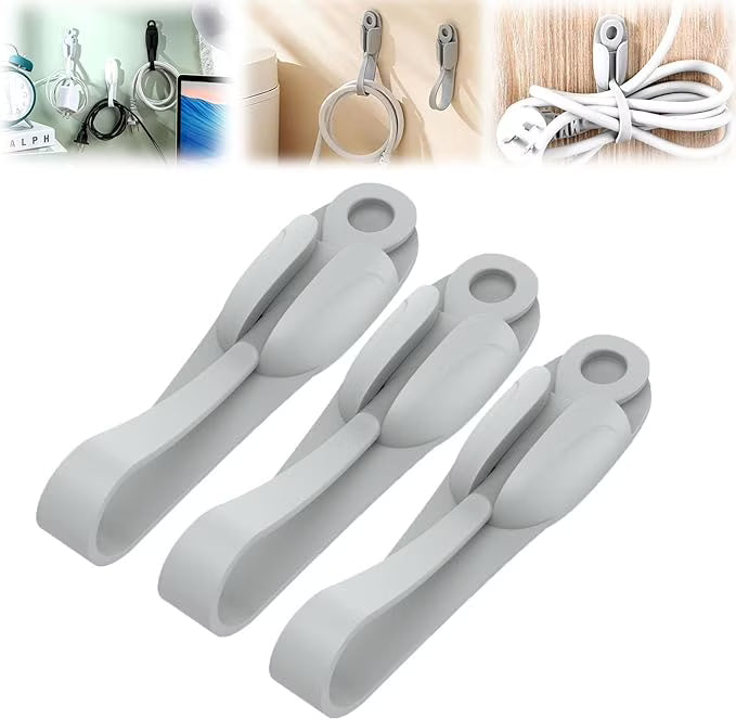 Adhesive Cord Holder Organizer I156857