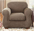 Stretch Pique Two Piece Chair Slipcover A2756