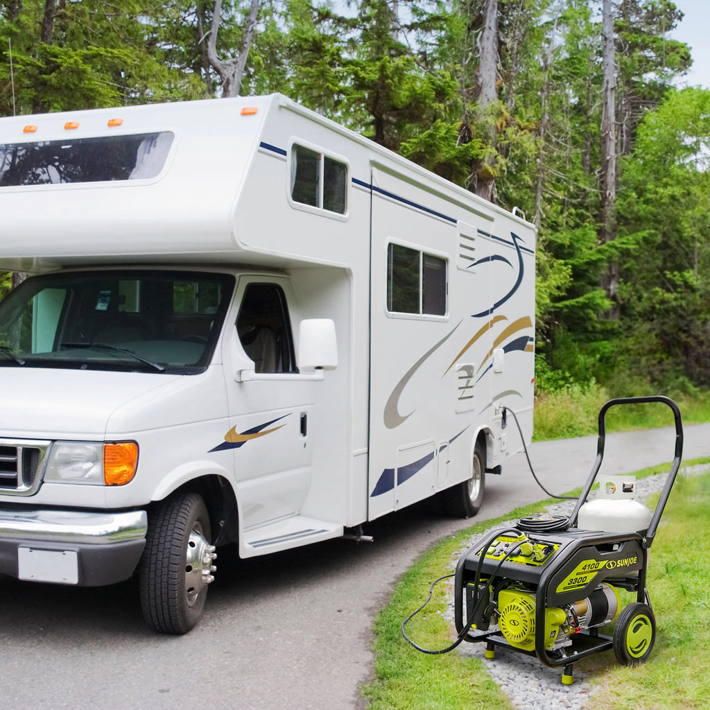 4100-Watt Portable Propane Generator with Cover M492182