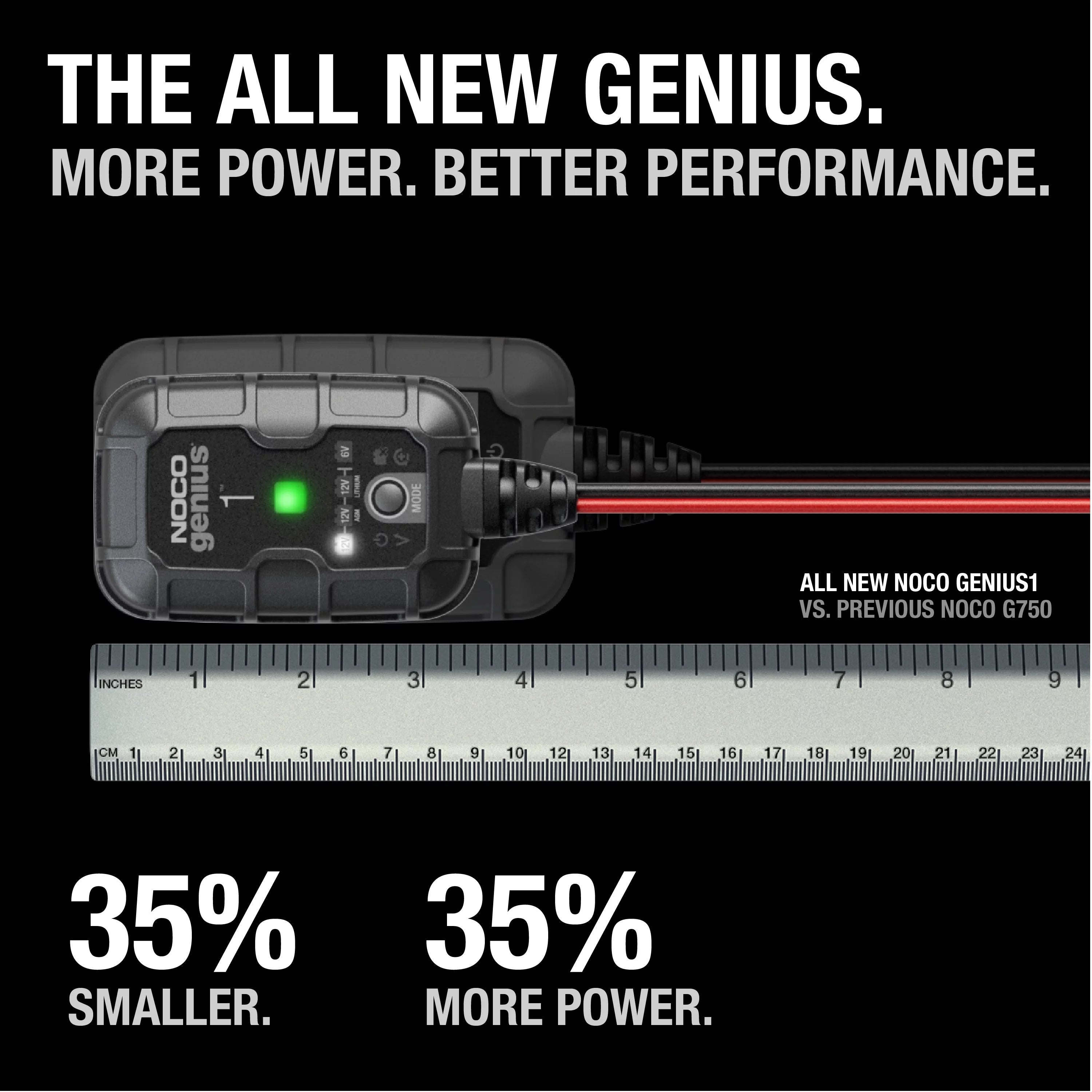 6V/12V 1A Smart Battery Charger and Maintainer O881390