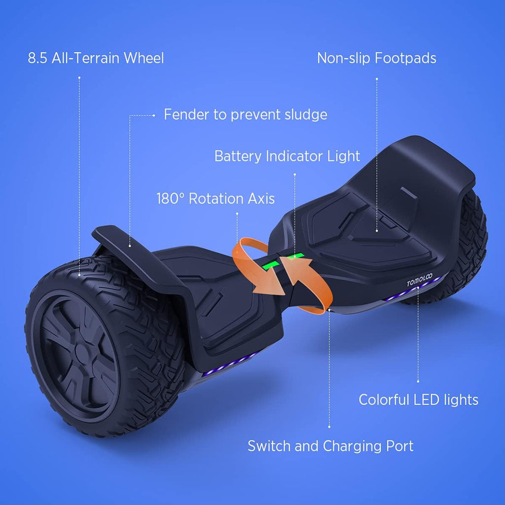 8.5'' All Terrain Self Balancing Hoverboard with Bluetooth and LED Lights E82009