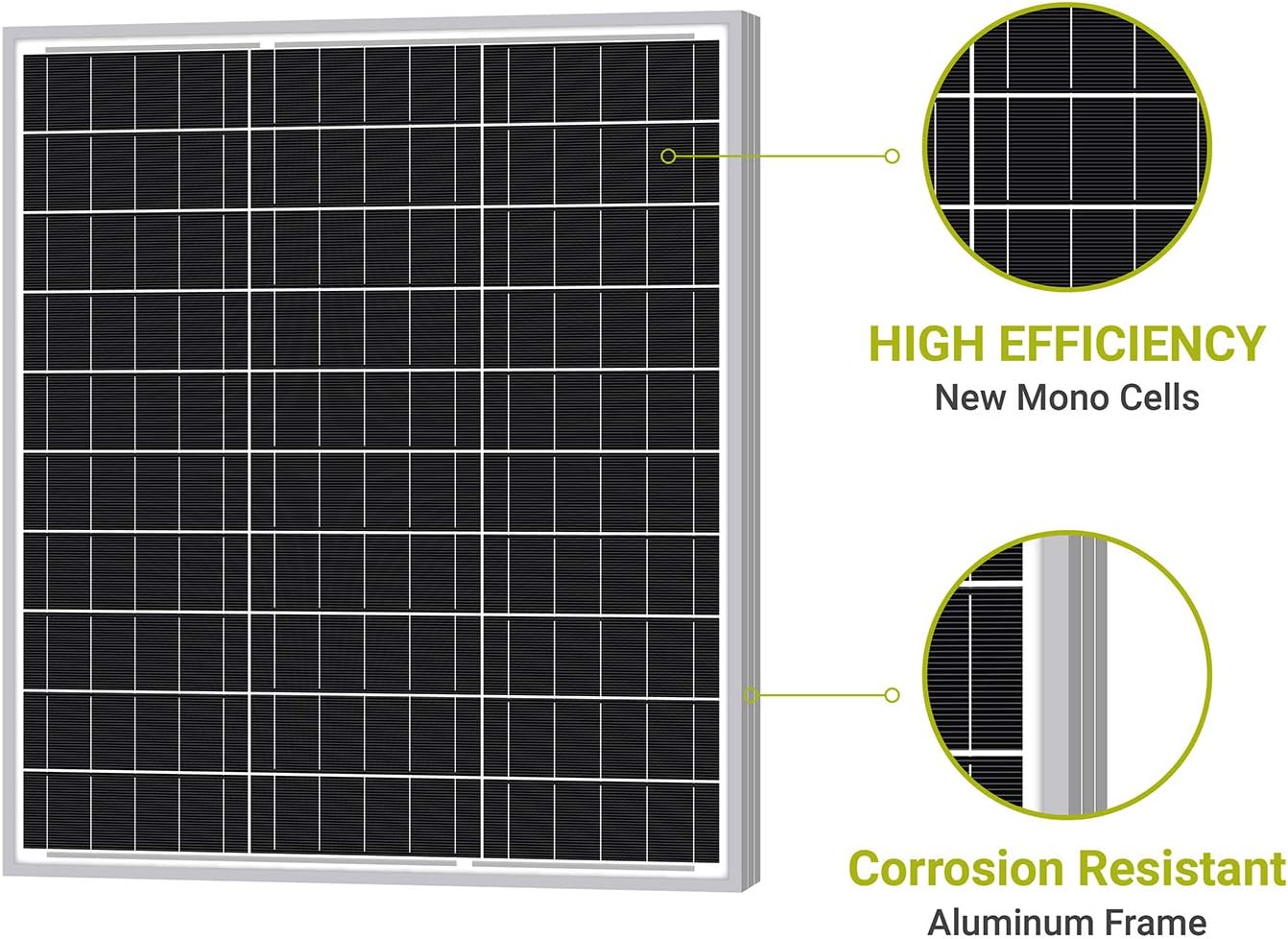 50W 12V Monocrystalline Solar Panel B128117