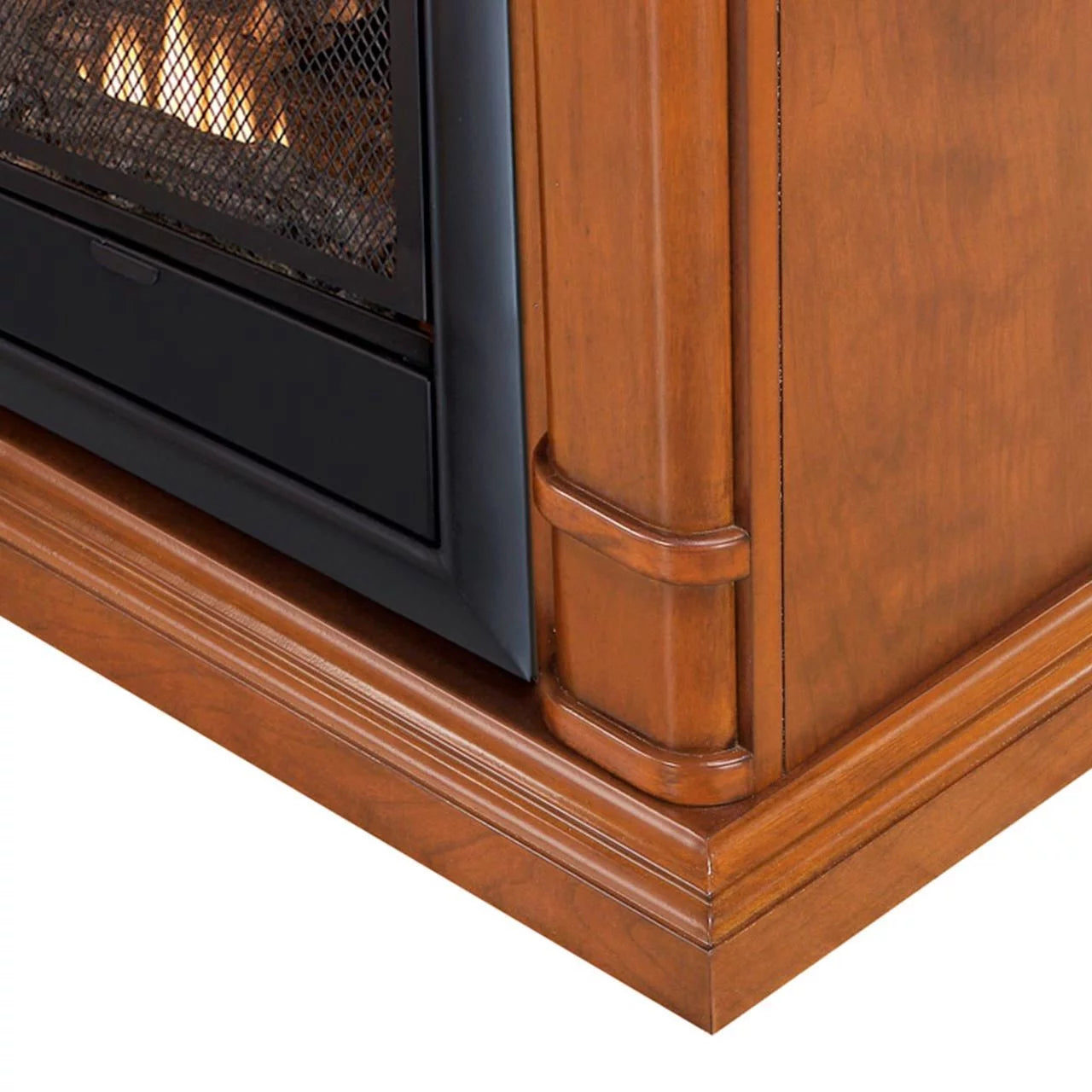 Ventless Fireplace System 10K BTU Duel Fuel Thermostat Insert and Mantel K720550