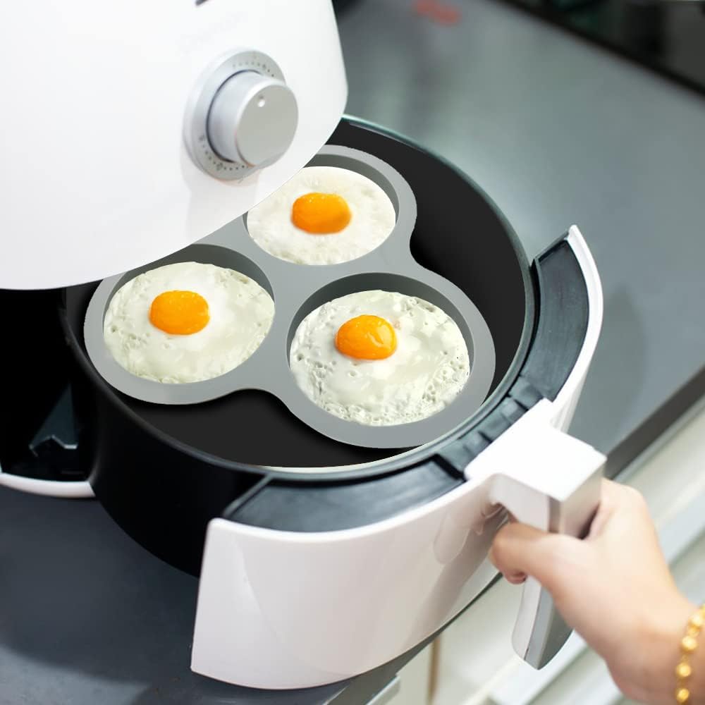 3 Pcs Silicone Nonstick Air Fryer Egg Mold D515