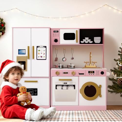 White Wooden Kids Play Kitchen B420
