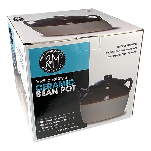 4.5 Quart Large Ceramic Bean Pot I61808