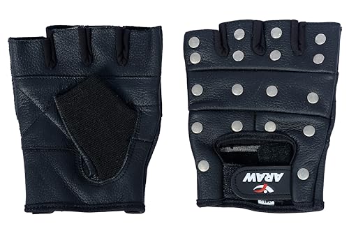 Fingerless Leather Gloves T388