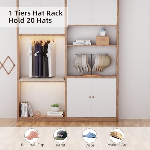 Free-Standing Black Metal Hat Rack D724813