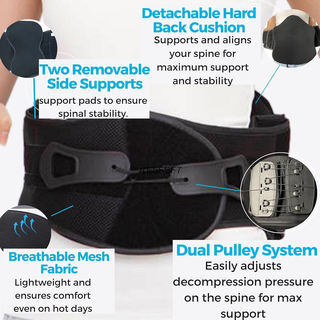 Medical Grade Lumbar Support Back Brace W3916