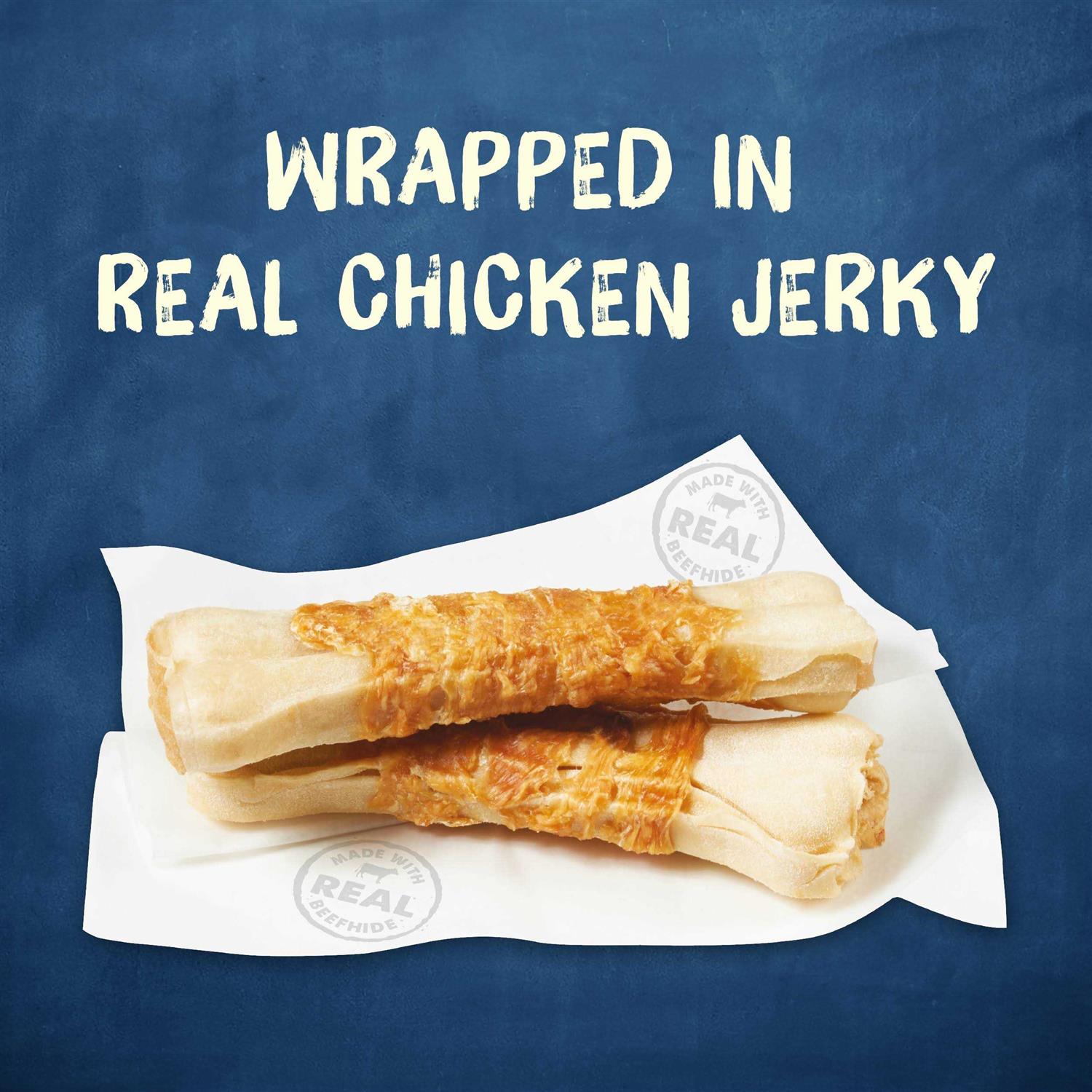 Beefhide & Chicken Dog Treats 4 Count Q552119