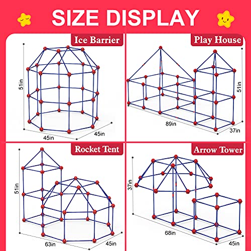 140 Pcs STEM Construction Fort Building Kit M545565