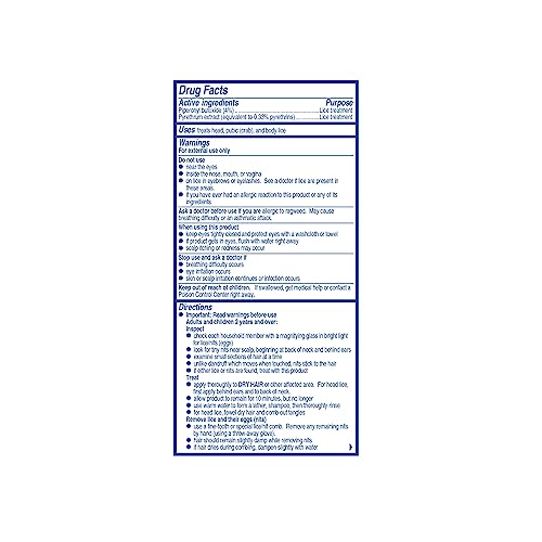 2 Fl Oz Lice Killing Shampoo with Nit Comb J6132